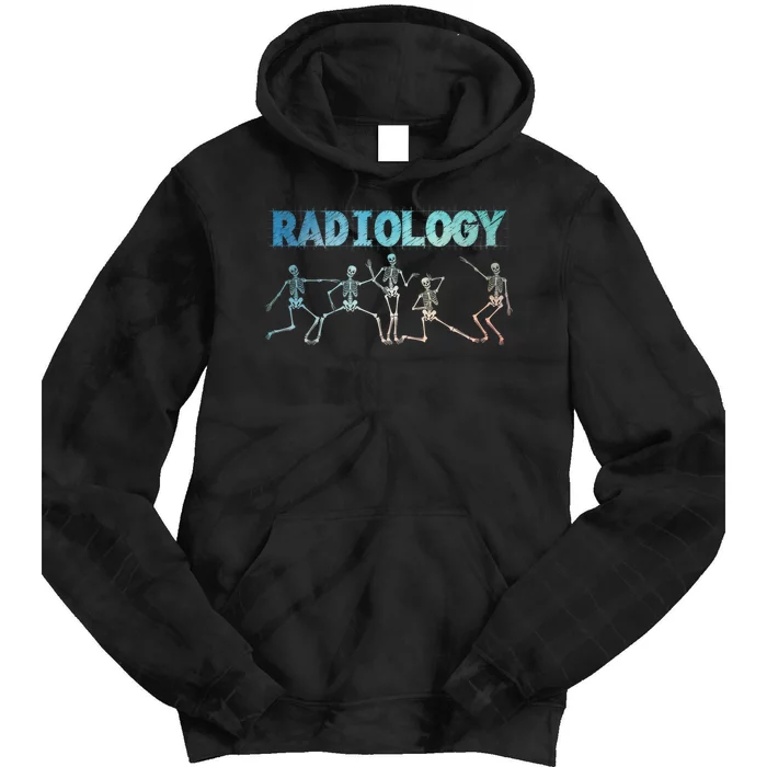 Funny Radiology Art For Women Rad Tech Radiologist Xray Tie Dye Hoodie