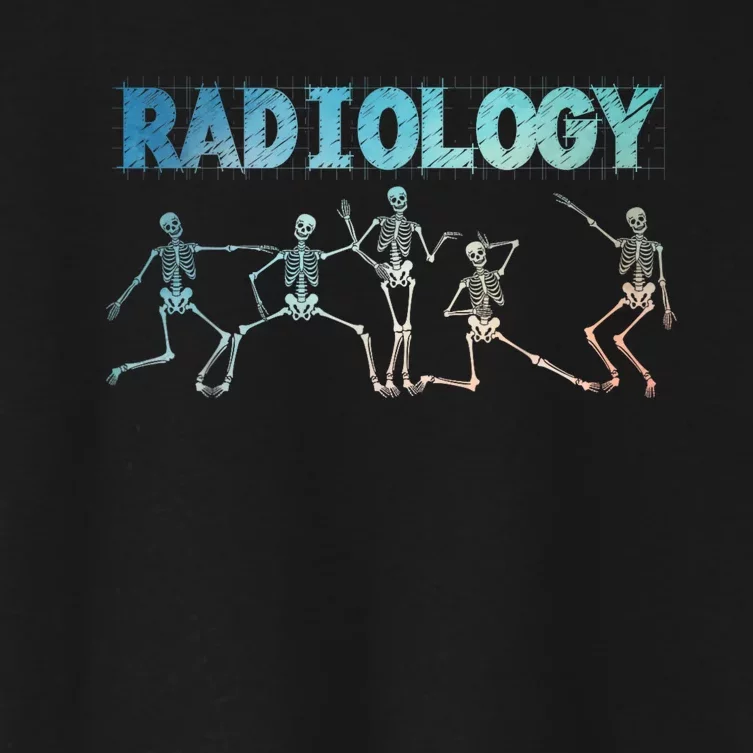 Funny Radiology Art For Women Rad Tech Radiologist Xray Women's Crop Top Tee