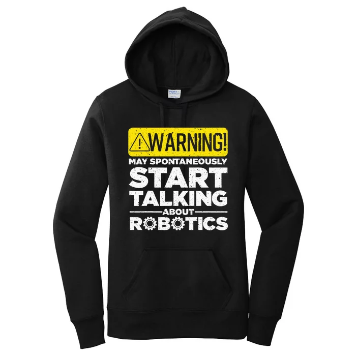 Funny Robotics Art For Women Robotics Engineer Robots Women's Pullover Hoodie