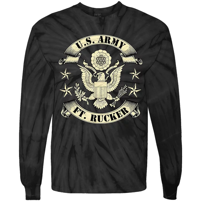 Fort Rucker Alabama Ft Rucker Al Army Aviation Vintage Gifts Tie-Dye Long Sleeve Shirt