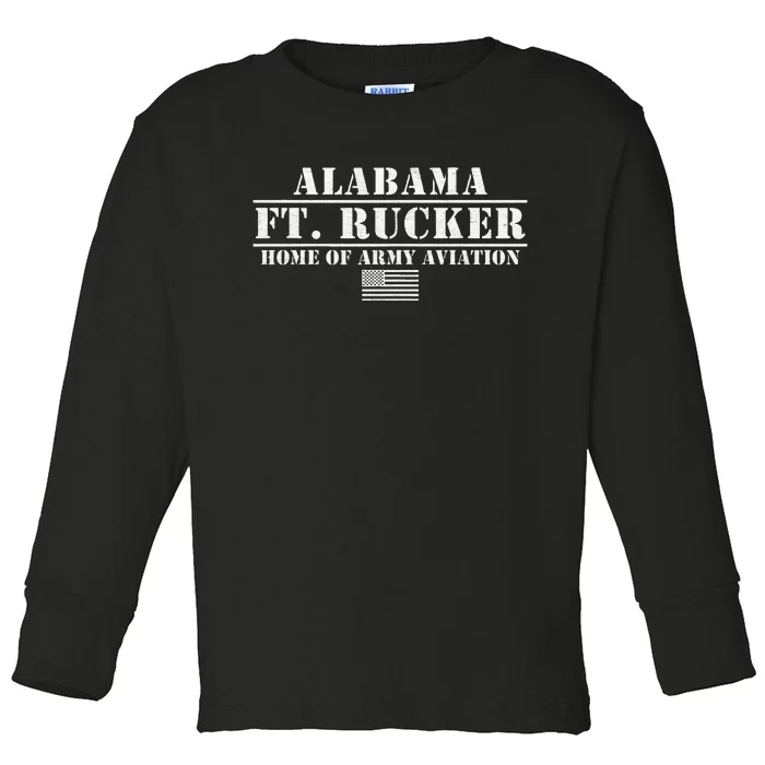 Fort Rucker Army Base Alabama Home Of Army Aviation Toddler Long Sleeve Shirt