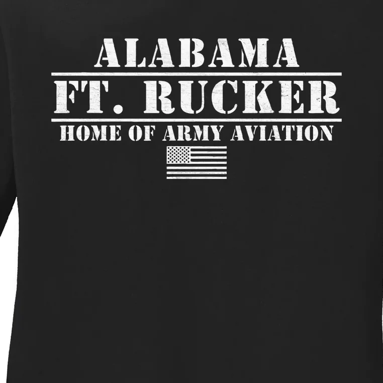 Fort Rucker Army Base Alabama Home Of Army Aviation Ladies Long Sleeve Shirt