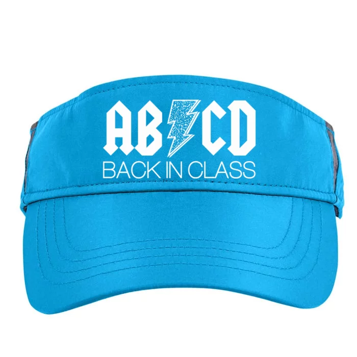 Funny Rocker ABCD Back In Class Back To School Adult Drive Performance Visor