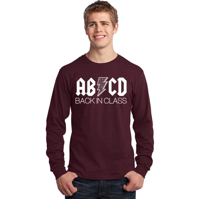 Funny Rocker ABCD Back In Class Back To School Tall Long Sleeve T-Shirt