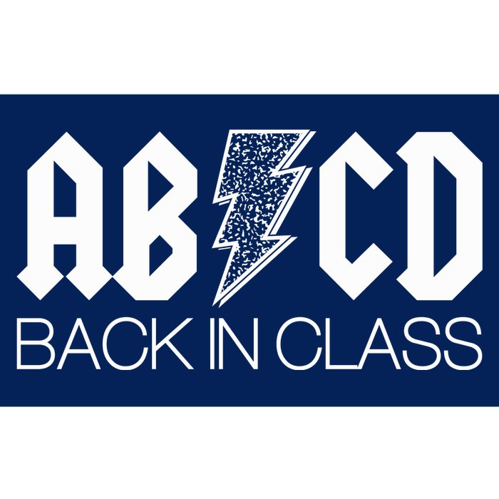 Funny Rocker ABCD Back In Class Back To School Bumper Sticker