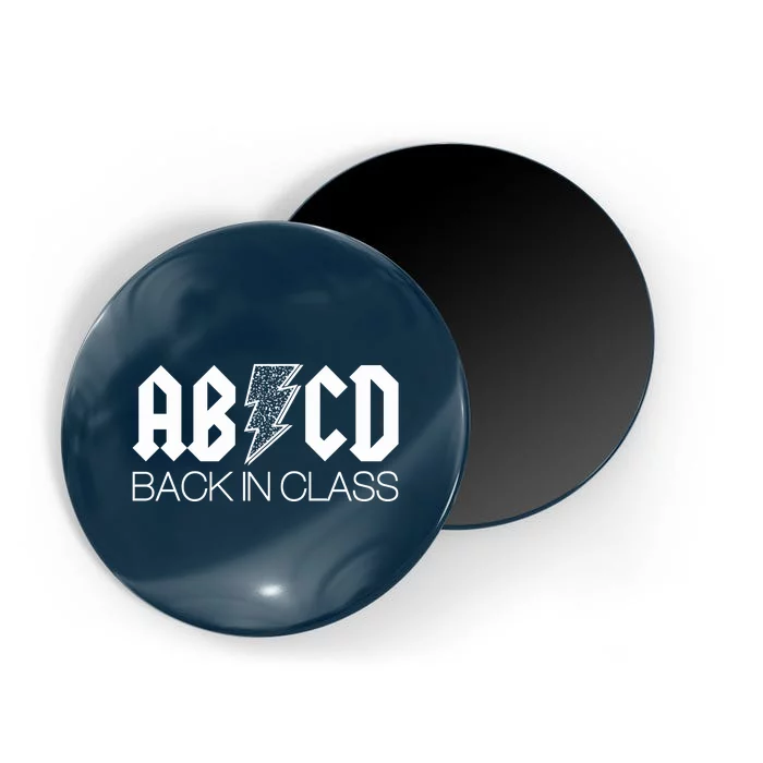 Funny Rocker ABCD Back In Class Back To School Magnet