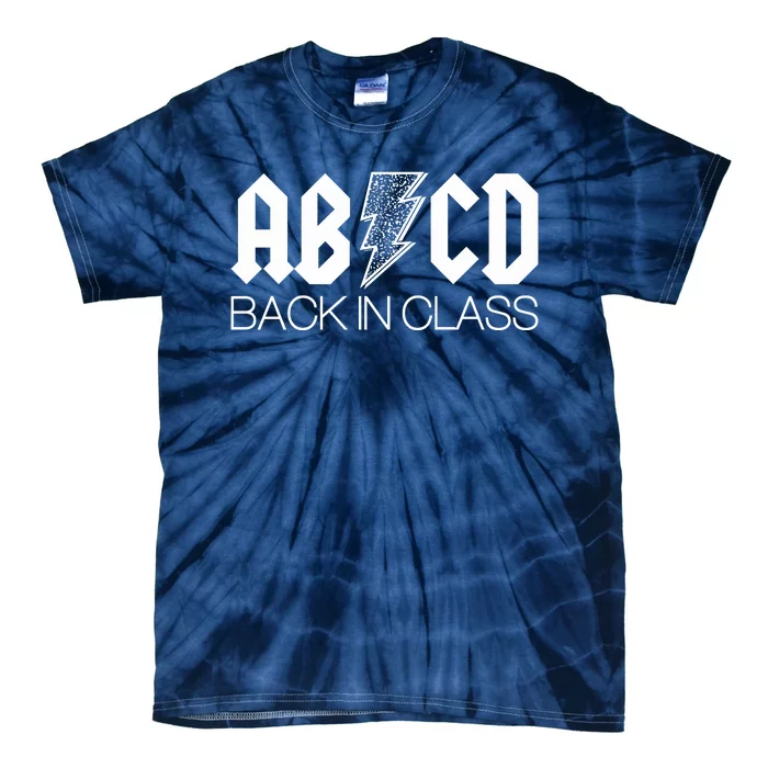 Funny Rocker ABCD Back In Class Back To School Tie-Dye T-Shirt