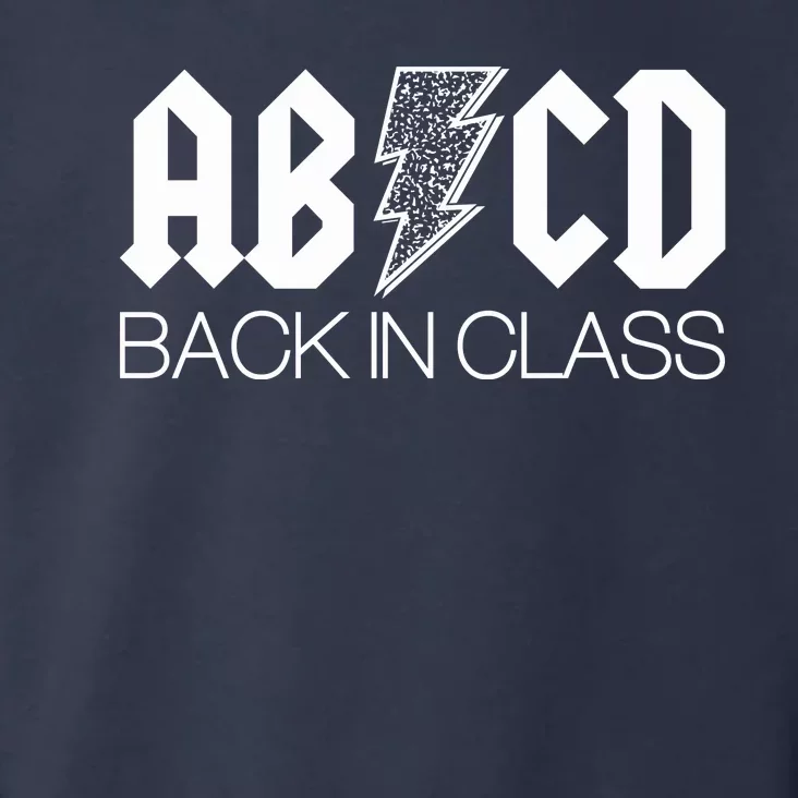 Funny Rocker ABCD Back In Class Back To School Toddler Hoodie