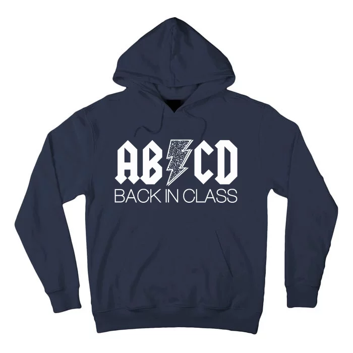 Funny Rocker ABCD Back In Class Back To School Tall Hoodie