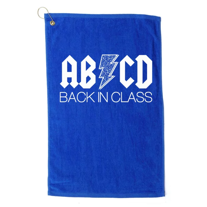 Funny Rocker ABCD Back In Class Back To School Platinum Collection Golf Towel