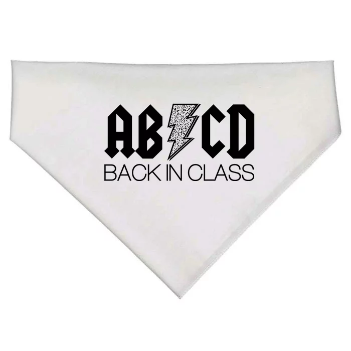 Funny Rocker ABCD Back In Class Back To School USA-Made Doggie Bandana