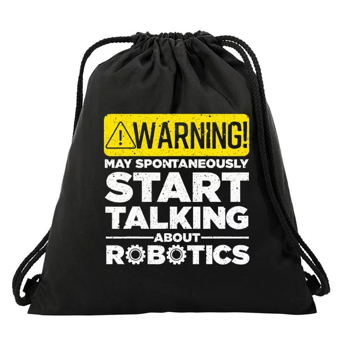 Funny Robotics Art Robotics Engineer Robots Drawstring Bag