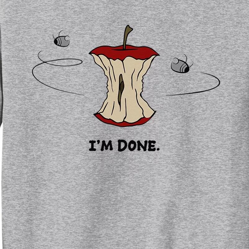 Funny Rotten Apple Sarcastic Retired Teacher Retirement Gift Tall Sweatshirt