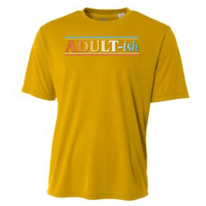 Funny Retro Adultish Cooling Performance Crew T-Shirt