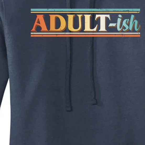 Funny Retro Adultish Women's Pullover Hoodie