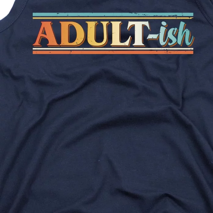 Funny Retro Adultish Tank Top