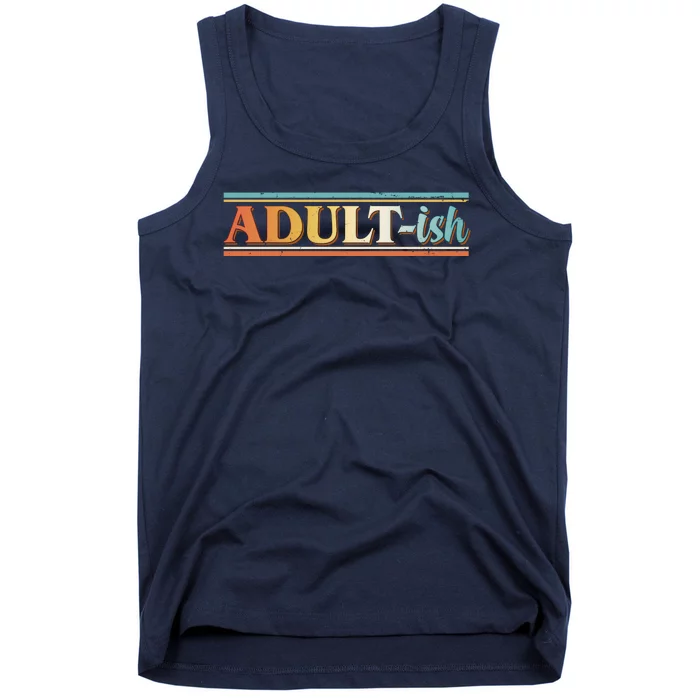 Funny Retro Adultish Tank Top