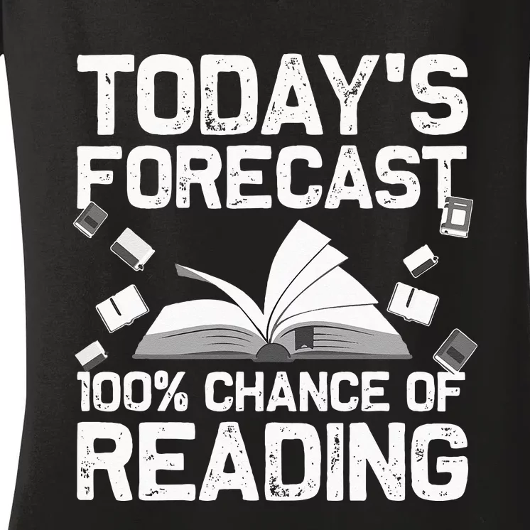 Funny Reading Art For Men Women Bookworm Reading Book Lovers Women's V-Neck T-Shirt