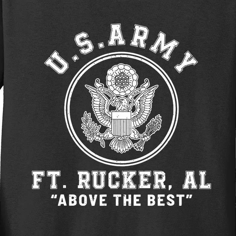 Fort Rucker Aviation Army Base Alabama Kids Long Sleeve Shirt