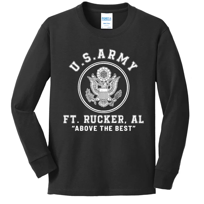 Fort Rucker Aviation Army Base Alabama Kids Long Sleeve Shirt