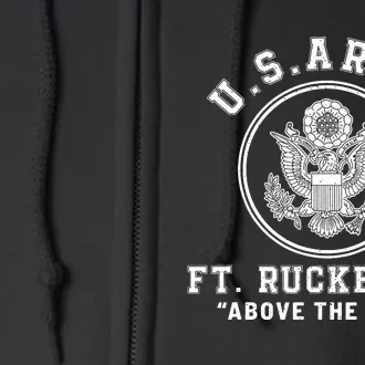 Fort Rucker Aviation Army Base Alabama Full Zip Hoodie