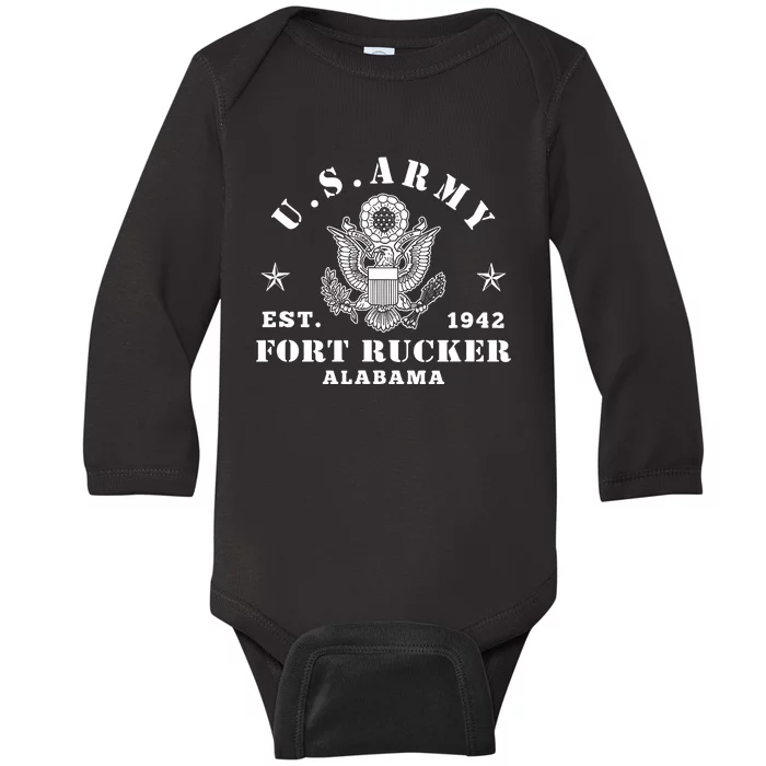 Fort Rucker Alabama Aviation Army Base Baby Long Sleeve Bodysuit