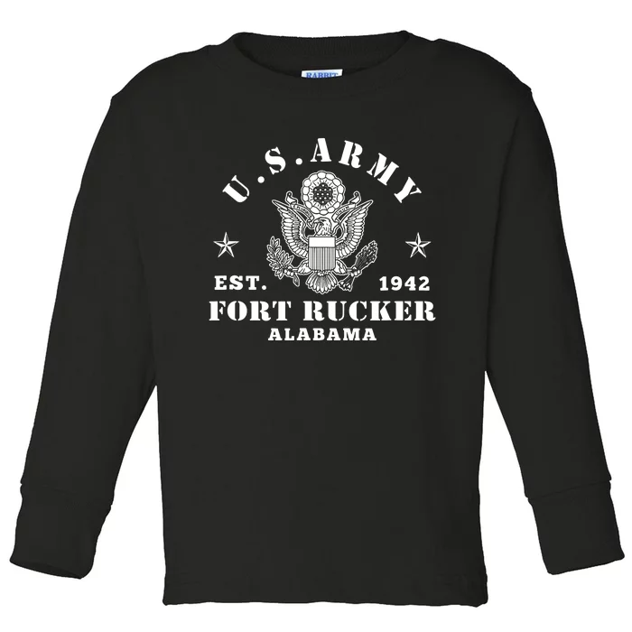 Fort Rucker Alabama Aviation Army Base Toddler Long Sleeve Shirt