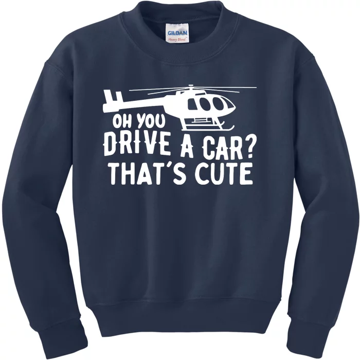 Funny Rotocraft Aviation Helicopter Pilot Kids Sweatshirt