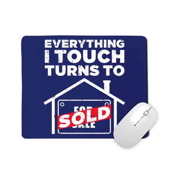 Funny Realtor Art Real Estate Agent Broker Design Mousepad