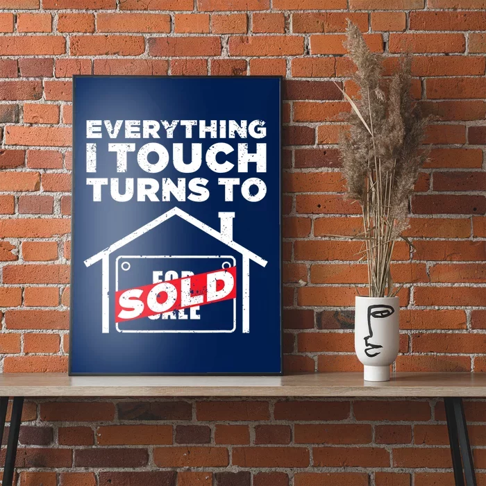 Funny Realtor Art Real Estate Agent Broker Design Poster