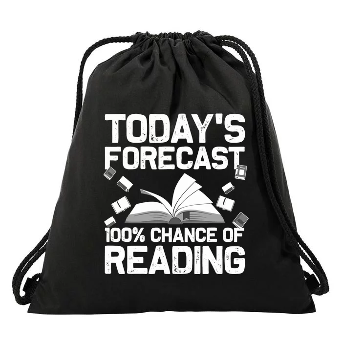 Funny Reading Art For  Wo Bookworm Reading Book Lovers Drawstring Bag