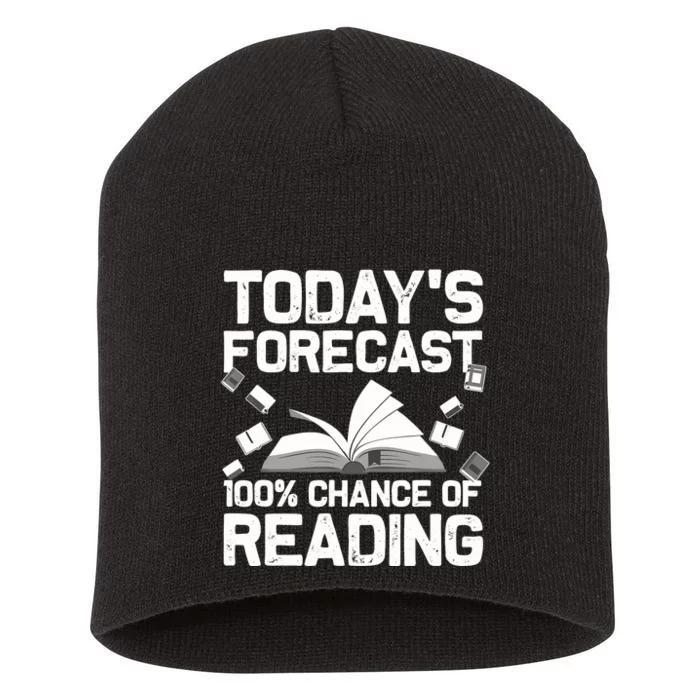 Funny Reading Art For  Wo Bookworm Reading Book Lovers Short Acrylic Beanie