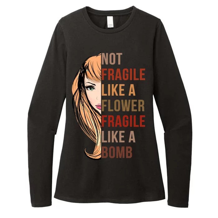 Fragile Like A Bomb Womens CVC Long Sleeve Shirt