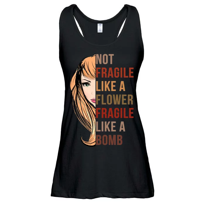 Fragile Like A Bomb Ladies Essential Flowy Tank