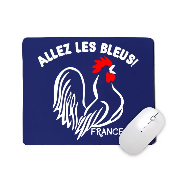 France Soccer Allez Les Bleus World Mousepad