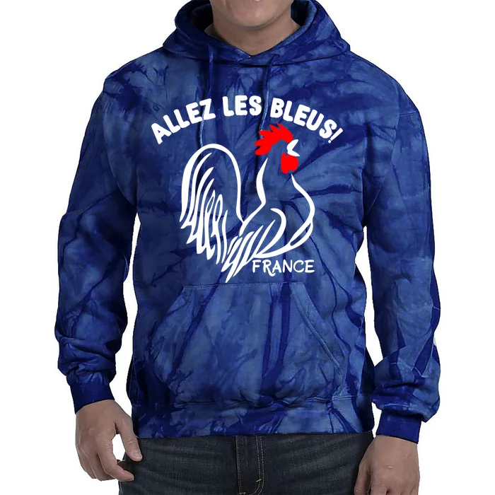 France Soccer Allez Les Bleus World Tie Dye Hoodie