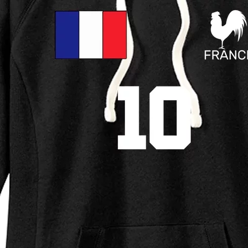 France Soccer Jersey Women's Fleece Hoodie