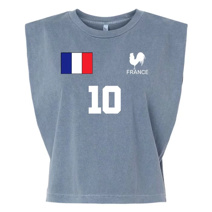 France Soccer Jersey Garment-Dyed Women's Muscle Tee