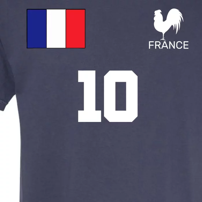 France Soccer Jersey Garment-Dyed Heavyweight T-Shirt