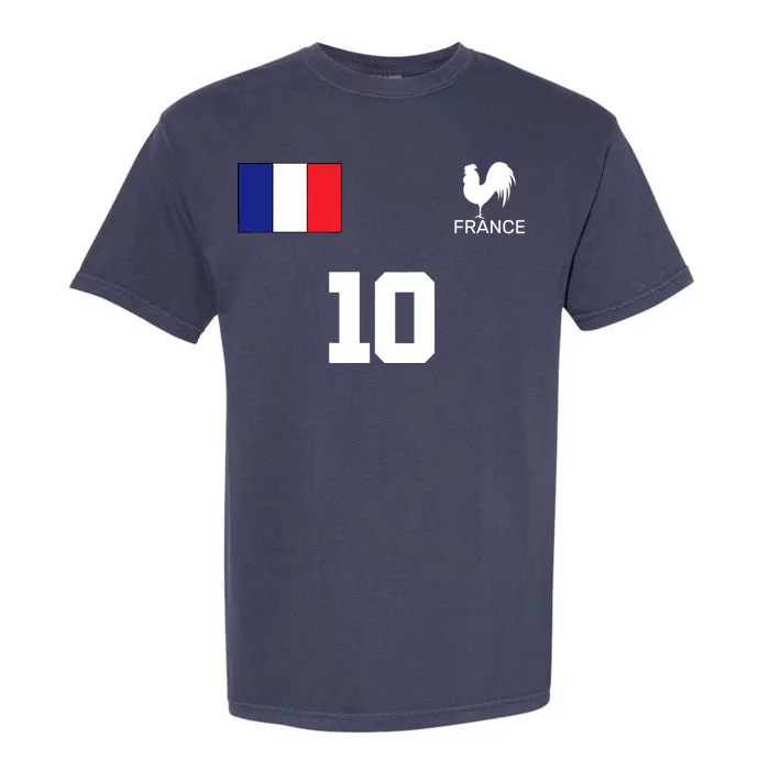 France Soccer Jersey Garment-Dyed Heavyweight T-Shirt