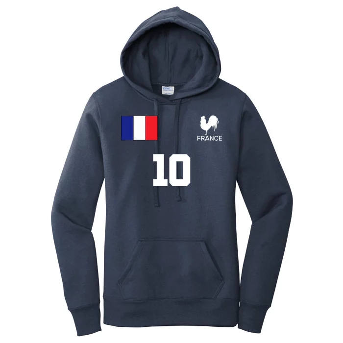 France Soccer Jersey Women's Pullover Hoodie