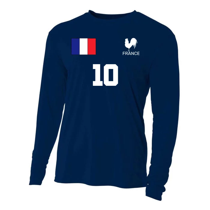 France Soccer Jersey Cooling Performance Long Sleeve Crew