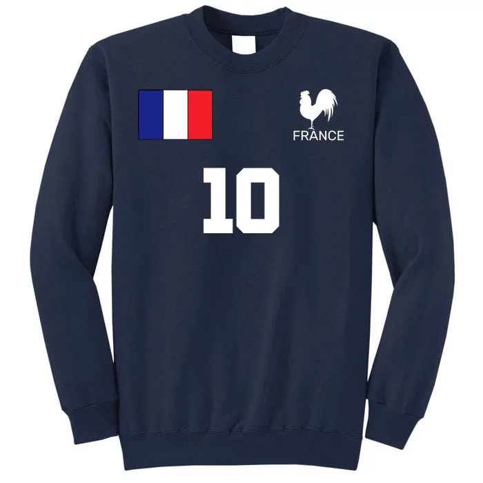 France Soccer Jersey Tall Sweatshirt