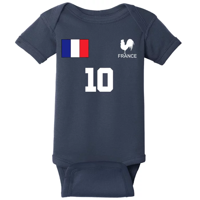 France Soccer Jersey Baby Bodysuit