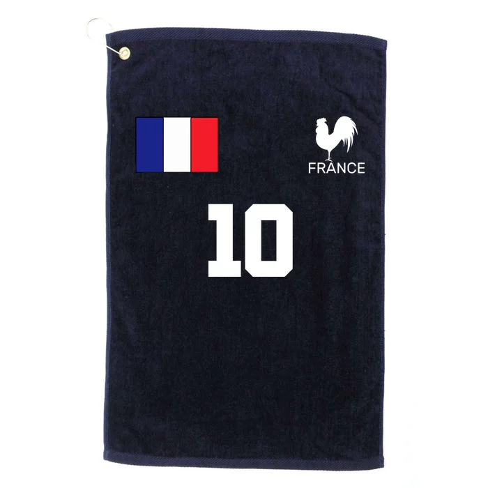 France Soccer Jersey Platinum Collection Golf Towel