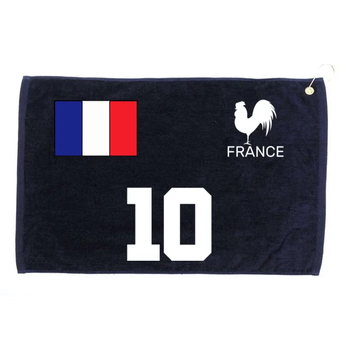 France Soccer Jersey Grommeted Golf Towel