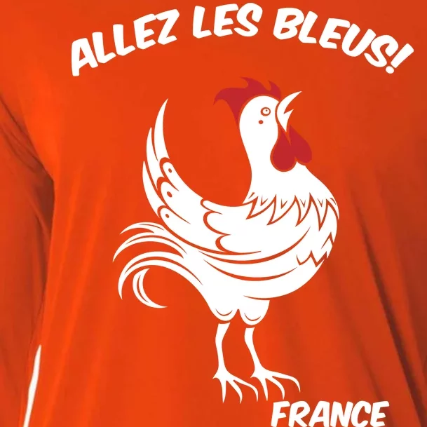 France Soccer World Allez Les Bleus Cooling Performance Long Sleeve Crew