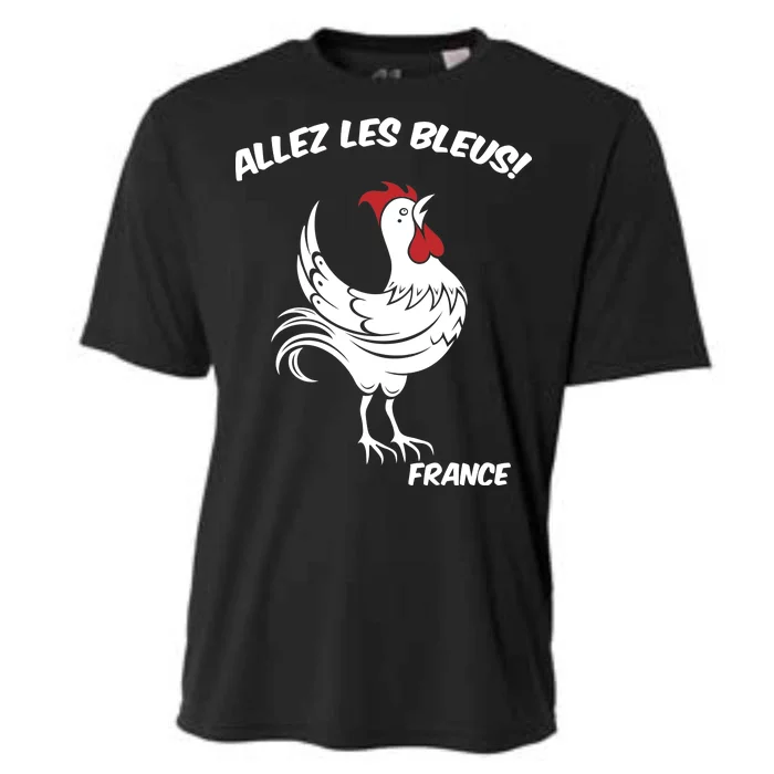 France Soccer World Allez Les Bleus Cooling Performance Crew T-Shirt