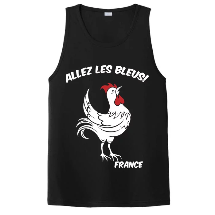 France Soccer World Allez Les Bleus Performance Tank