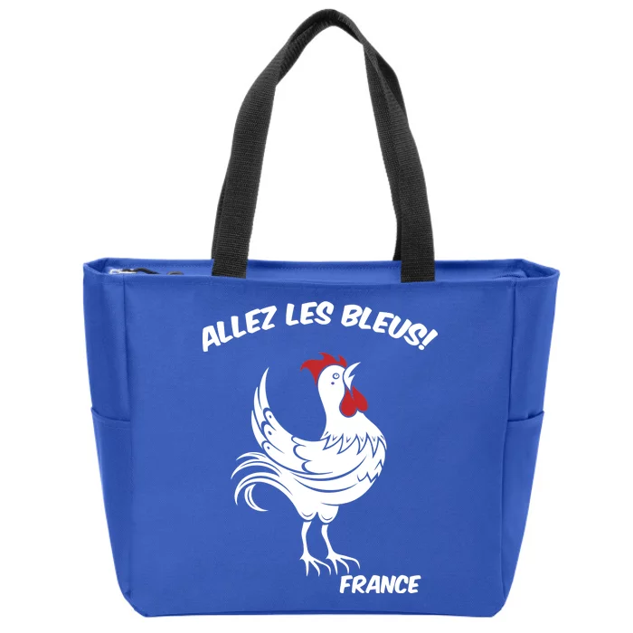 France Soccer World Allez Les Bleus Zip Tote Bag